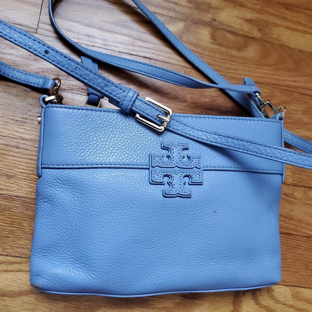 Tory Burch Blue Leather Crossbody Bag